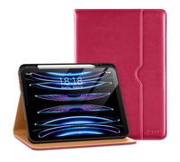 DTTO for iPad Pro 12.9 6th / 5th / 4th / 3rd Generation Case 2022/2021/2020/2018, Leather Folio Stand Cover with Built-in Apple Pencil Holder -Auto Wake/Sleep and Multi Viewing Angles, Peach