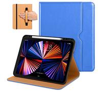 DTTO for iPad Pro 12.9 6th / 5th / 4th / 3rd Generation Case 2022/2021/2020/2018, Leather Folio Stand Cover with Built-in Apple Pencil Holder -Auto Wake/Sleep and Multi Viewing Angles, Royal Blue