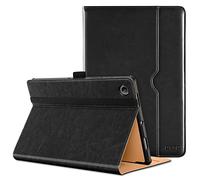 DTTO for Samsung Galaxy Tab A8 10.5 Inch Case 2022, Premium Leather Business Folio Stand Cover with Built-in Hand Strap for Galaxy Tab A8 10.5" 2022 Model [SM-X200/X205/X207], Black