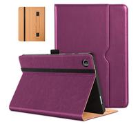DTTO for Samsung Galaxy Tab A9 Plus 11 inch Case 2023, Premium Leather Business Folio Stand Cover with Hand Strap for Galaxy Tab A9+ 11'' 2023 Model (SM-X210/X216/X218) - Auto Wake/Sleep, Purple