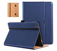 DTTO for Samsung Galaxy Tab A9 Plus 11 inch Case 2023, Premium Leather Business Folio Stand Cover with Hand Strap for Galaxy Tab A9+ 11’’ 2023 Model (SM-X210/X216/X218) - Auto Wake/Sleep, Navy Blue