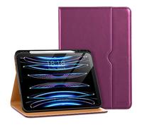 DTTO iPad Pro 12.9 6th / 5th / 4th / 3rd Generation Case 2022/2021/2020/2018,Premium Leather Folio Stand Cover with Built-in Apple Pencil Holder -Auto Wake/Sleep and Multi Viewing Angles,Purple