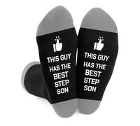 DTUIEUI Gifts for Stepdad - Christmas Step Dad Gift,Step Dad Gifts for Fathers Day,Birthday Father's Day Xmas Valentines Stepdad Gift from Stepson,Stepdad Presents from Stepson,Novelty Funny Socks