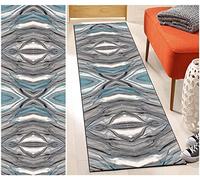 DTUQYX Rug Runner, Hallway, Kitchen, Non-slip, 40 x 150 cm, Polyester, Washable and Durable, Bedroom Pattern Carpet, for Living Room, Office, Dining Room, Adjustable Carpet Runner, Sold by the Metre