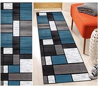 DTUQYX Rug Runner, Hallway, Kitchen, Non-slip, 40 x 60 cm, Polyester, Washable and Durable, Bedroom Pattern Carpet, for Living Room, Office, Dining Room, Adjustable Carpet Runner, Sold by the Metre