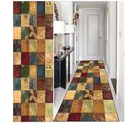 DTUQYX Runner Long Non-Slip Hallway Rug Kitchen 80 x 200 cm, Polyester Washable and Durable, Bedroom Pattern Carpet, for Living Room, Office, Dining Room, Adjustable Carpet Runner, Sold by the Metre