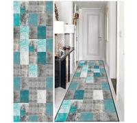 DTUQYX Runner Long Non-Slip Hallway Rug Kitchen 90 x 250 cm, Polyester Washable and Durable, Bedroom Pattern Carpet, for Living Room, Office, Dining Room, Adjustable Carpet Runner, Sold by the Metre