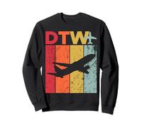 DTW detroit Metropolitan Airport Sweatshirt