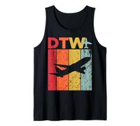 DTW Detroit Metropolitan Airport Tank Top