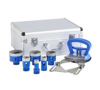 DTW Tools and Machinery Dtw M14 Dry Diamond Holesaw 6Pc Kit Plus Drill Guide