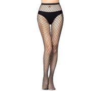 DTWAWA Womens Sexy High Waist Fishnet Tights Thigh High Stockings Suspender Pantyhose Girls