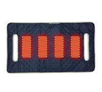 DTWEFF USB Heated Seat Cushion Towel Blanket, Waterproof Heated Golf Cart Seat Cushion, Comfortable Sports Cart Seat Cushion, 4 Heating Zones, USB/Type-C Powered(Navy blue)