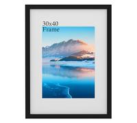 DTXDTech 30x40 cm Black Wooden Frame, 12x16 inch Picture Frame with Plexiglass, Wall-Mounted Poster Frame, Perfect for Home Decor & Gifting