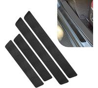 DTXFBH 4 pcs Car Sill Protectors Strips for VW Caddy 5 (V) SB I 2020-2024, Carbon Fiber Automobile Threshold Sill Scuff Covers Reducing Scuff Decorative Accessories