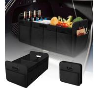 DTXFBH Car Boot Organiser for Jeep Renegade ab 2014, Car Trunk Organizer Box Collapsible Multi-Compartment Sturdy Car Accessories Camping Tools,Black