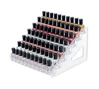 DTXIAQIAO 3-Tier Clear Acrylic Nail Polish Organizer, Holds 24-48 Bottles, Multi-Purpose Display for Nail Polish, Sunglasses, Essential Oils and Cosmetics, Clear, 7-Tier, Minimalist Style