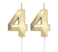 DTXLX Gold Number 44 Birthday Candles Cake Decoration