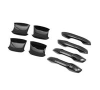 DTYBJN Car Door Handle Door Panel Handles Fit for BYD ATTO 3 Yuan Plus 2022-2025 Door Bowl Handle Frame Warrior Automotive Modification Parts(Mahogany LHD Frame KIT and Cable)