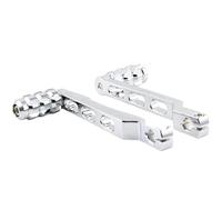 DTYBJN Recoil Moto Start Motorcycle Heel Toe Shift Levers Shifter Pegs Fit for Harley Road Glide Street Trike FL Softail Touring Motorcycle Gear Accessories Black Starter Recoil(Silver)