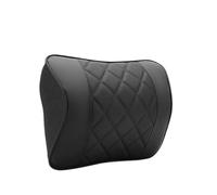 DTYBJN Seat Headrest Car Pillow Nappa Leather Car Neck Cushion Waist Support Pillow Memory Foam Car Headrest Lumbar Support Seat Accessories(Black B - headrest)