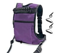 DTYBJN Skiing Skating Rucksack Ski Harness for Kids Backpack Adjustable Snowboard Training Belt Children Speed Control Leash Skateboard Equipment Kid Ski Boot Bag(Purple)