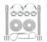 DTYBJN Spare wheel winch Universal Racing Style Stainless Steel Mount Hood Pin Plate Bonnet Lock Kit Car Hood Engine Bonnets Lock Spare Tire Winch