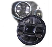 DTYPK lamp Part Motorcycle Headlight 7 Inch Head Lamp And Stay Bracket For Harley For Davidson Tri Glide Ultra Classic FLHTCUTG 2009-2016(Black- Silver)