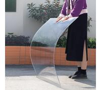 Dtyubfg Polycarbonate Panel Roofing Sheets,Clear Acrylic Plastic Sheet, UV-Resistant Clear Plastic Sheet, UV Protected, Heat & Sound Insulation, For Conservatory, Greenhouse, Carport, Patio Cover