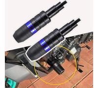 DTZAEUKE 2 PCS Motorcycle Falling Protection Frame Slider for Yamaha MT 125 YZF R125, Engine/Exhaust Side Anti-Drop Crash Protector Accessories,Blue