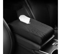 DTZAEUKE Car Armrest Pad For Kia Sportage NQ5 2023-2025, Pu Leather Arm Rest Seat Cover Center Console Protector Mat Anti-Slip Interior Accessories,32 * 22 * 6cm-Black