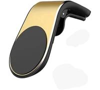 DTZAEUKE Magnetic Car Phone Holder for Alfa Romeo Junior Ibrida 2024 2025+, L Type Air Vent Clip Mobile Mount Mobile Phone Holders Smartphone Support Stand,Yellow