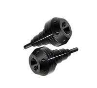 DTZAEUKE Pair Motorcycle Frame Sliders Crash Protector Aluminum Frame Protection Sliders for Ducati Monster S2 S4 S4R 400 600 750 800 900 1000 2001-2008, Optional M8 M10 Mounting Bolts,Black-M8