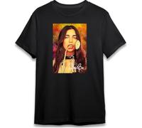 Du%a Li%pa T Shirt Fan Art Colorful Signature Singer Pop Top Tee Classic Vintage Retro Style 90s Music for Men and Women(X-Large)