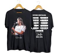 Du%a Li%pa T Shirt Rock Album Fu%ture Nos%tal%gia Signature Singer Top Tee Classic Vintage Retro Style 90s Music for Men and Women(Small)