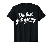 Du bist Gut genug Value Graphic T-Shirt, Men, Black, M
