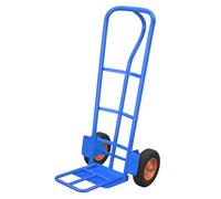Du Folding Sack Barrow Cart MultiPurpose Trolley on Wheels Moves Loads Up to 250kg Blue Design 26cm Solid Wheels for Easy Transport
