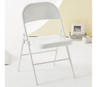 Du Metal FoldingAllSteel Design with Double Braced e for Office Par Wedding nic Catering & Outdoor EventsWhite
