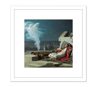 Du Nouy A Eunuchs Dream Painting 8X8 Inch Square Wooden Framed Wall Art Print Picture with Mount Artery8 White One Size