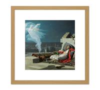 Du Nouy A Eunuchs Dream Painting 8X8 Inch Square Wooden Framed Wall Art Print Picture with Mount Artery8 Light Oak One Size