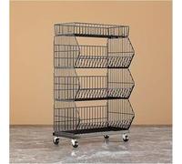 Du Wire Shelving Unit on Wheels - 4/5 Tier Metal Sto R nizer for Kitchen Supplies ac and Retail Display - Versatile Freestanding Shelf Solut