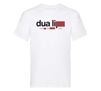 Dua 2025 Tour T-Shirt Unisex Fan Merchandise Concert Tee with Front Logo and Back Tour Dates White