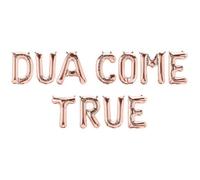 Dua Come True Foil Balloons - Rose Gold