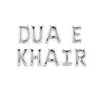 Dua E Khair Foil Balloons - Silver