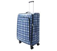 DUA Highbury Stylish 4 Spinner Wheel Suitcase Trolley Case Range (Large 76 CM, Blue Box)