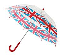 DUA Lightweight Kids Children Stylish Dome Rainbow Edge Umbrella (Union Jack)