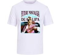 Dua Lipa Future Nostalgia Artist T-Shirt Men's Unisex Tee White(Large)