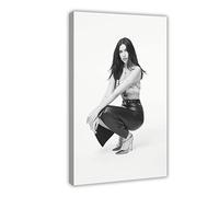 Dua Lipa Poster Singer Poster Vintage Canvas Poster Bedroom Decor Sports Landscape Office Room Decor Gift,Canvas Poster Wall Art Decor Print Picture Paintings for Living Room Bedroom Decoration Frame-