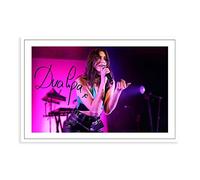 DUA LIPA SIGNED Art Canvas Poster Bedroom Decor Sports Landscape Office Room Decor Gift,Canvas Poster Wall Art Decor Print Picture Paintings for Living Room Bedroom Decoration Unframe-style 12x18inch(