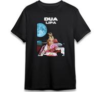 Dua Lipa T Shirt Graphics Albums Hot Singer Rock Print Top Tee Classic Vintage Retro Style 90s Music for Men and Women Black L