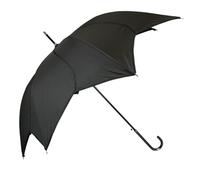 DUA Soake Stylish Swirl Stick Automatic Umbrella Pure Black